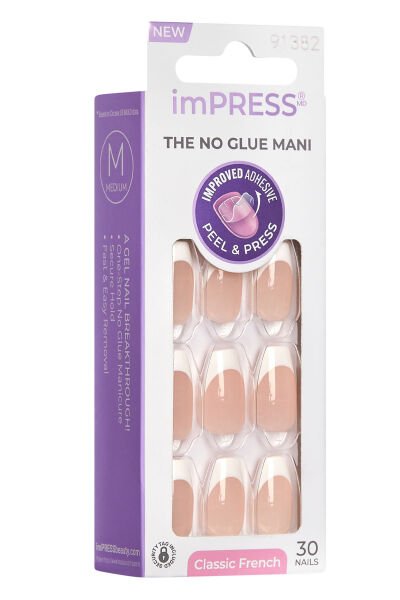 Impress Kendinden Yapışkanlı Takma Tırnak Uzun French