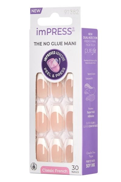 Impress Kendinden Yapışkanlı Takma Tırnak Uzun French