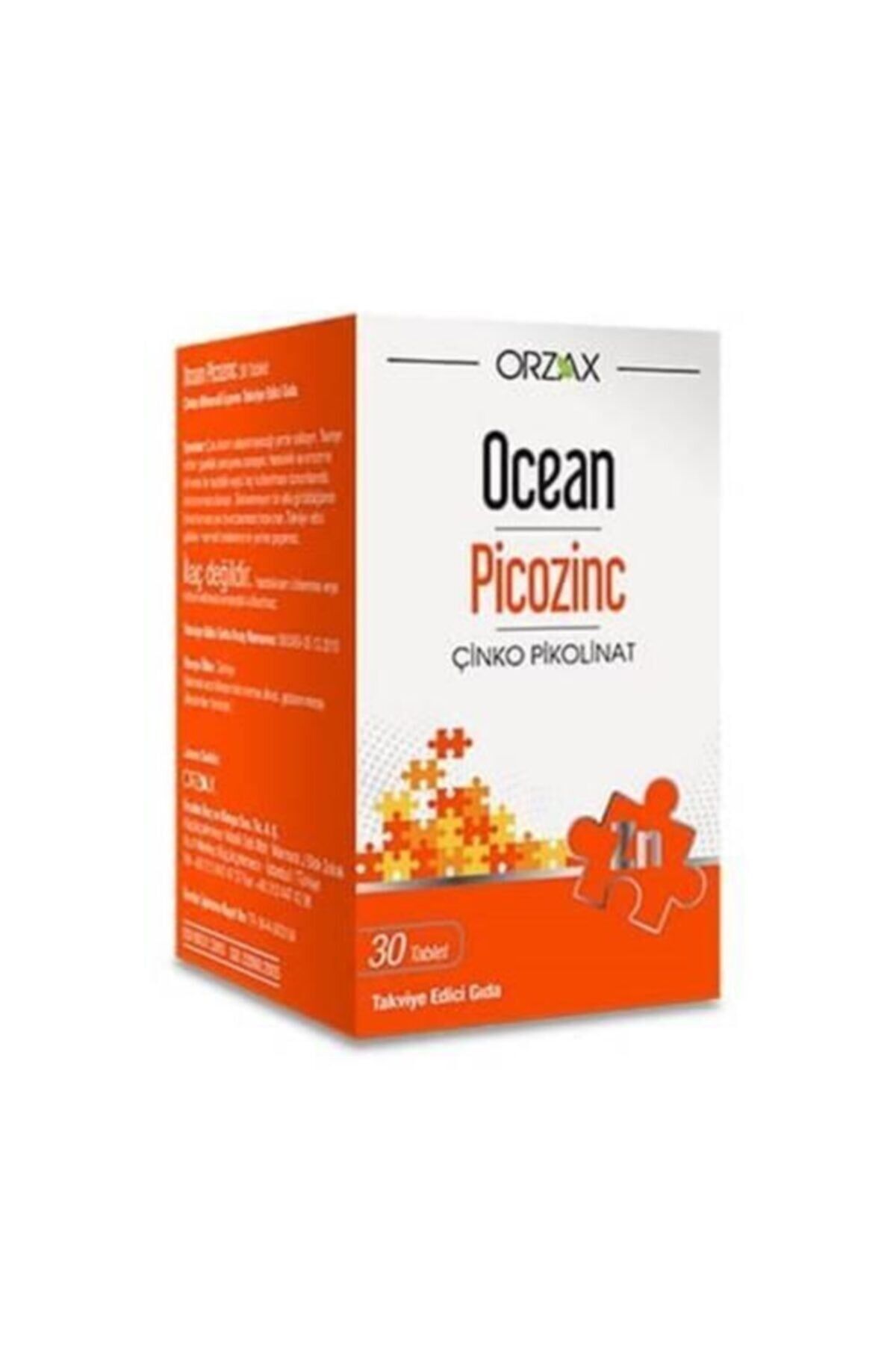 Orzax Ocean Picozinc Çinko 30 Tablet