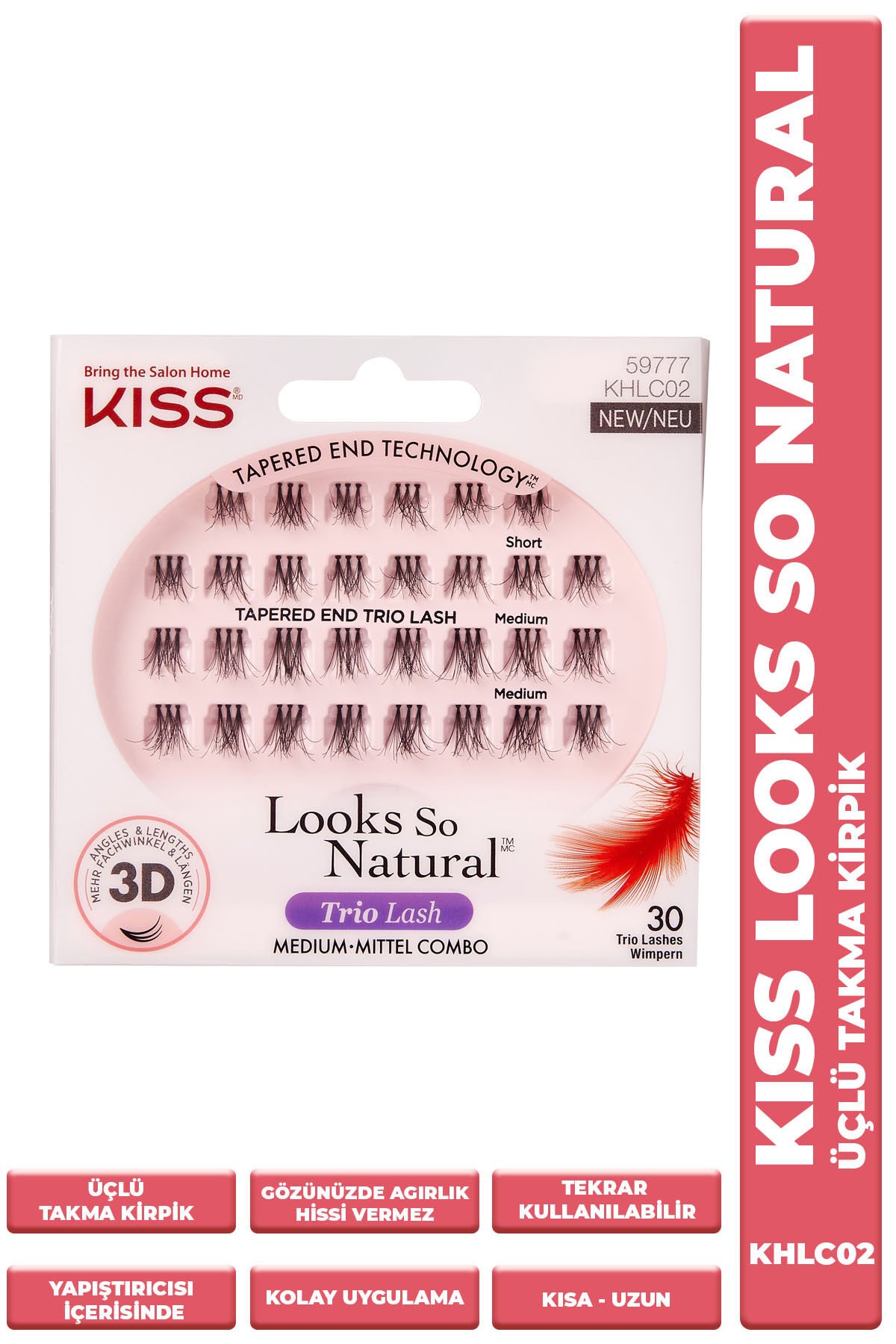 Kiss Trio Tekli Takma Kirpik