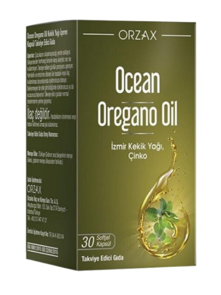 Ocean Oregano Oil Takviye Edici Gıda 30 Kapsül
