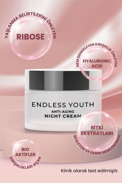 Sheida Endless Youth Yaşlanma Ve Kırışıklık Karşıtı Yüz Ve Dekolte Kremi 50ml - Gece Kremi
