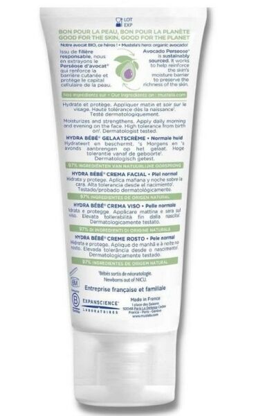 Mustela Hydra Bebe Nemlendirici Yüz Kremi 40 ml