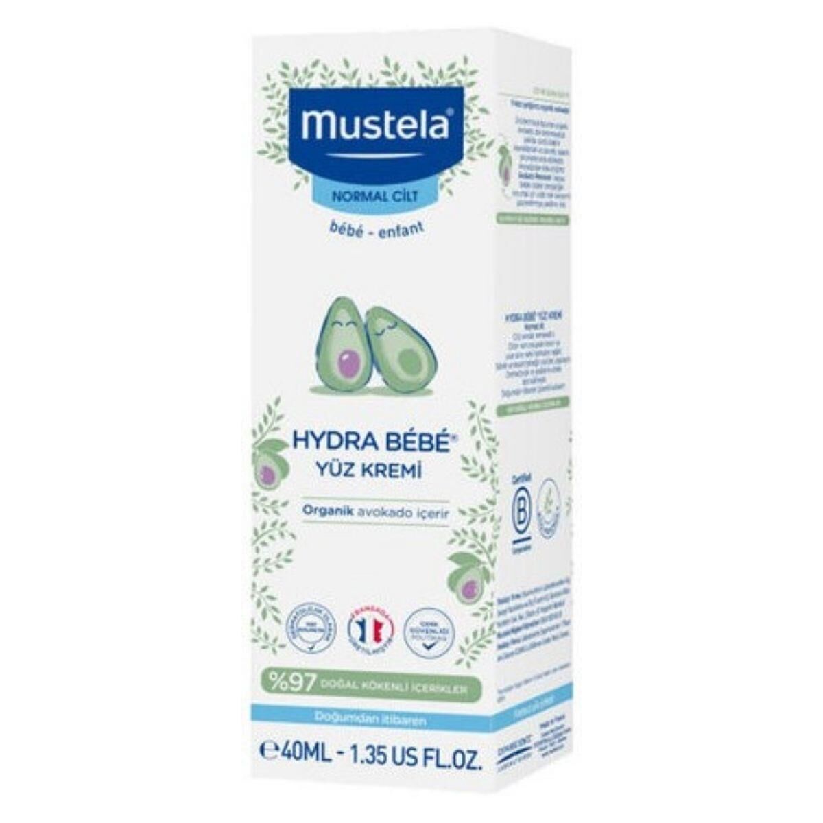 Mustela Hydra Bebe Nemlendirici Yüz Kremi 40 ml