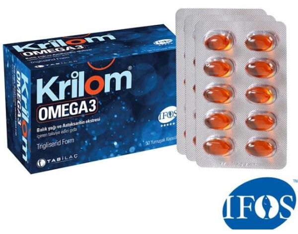 Krilom Omega 3 50 Yumuşak Kapsül