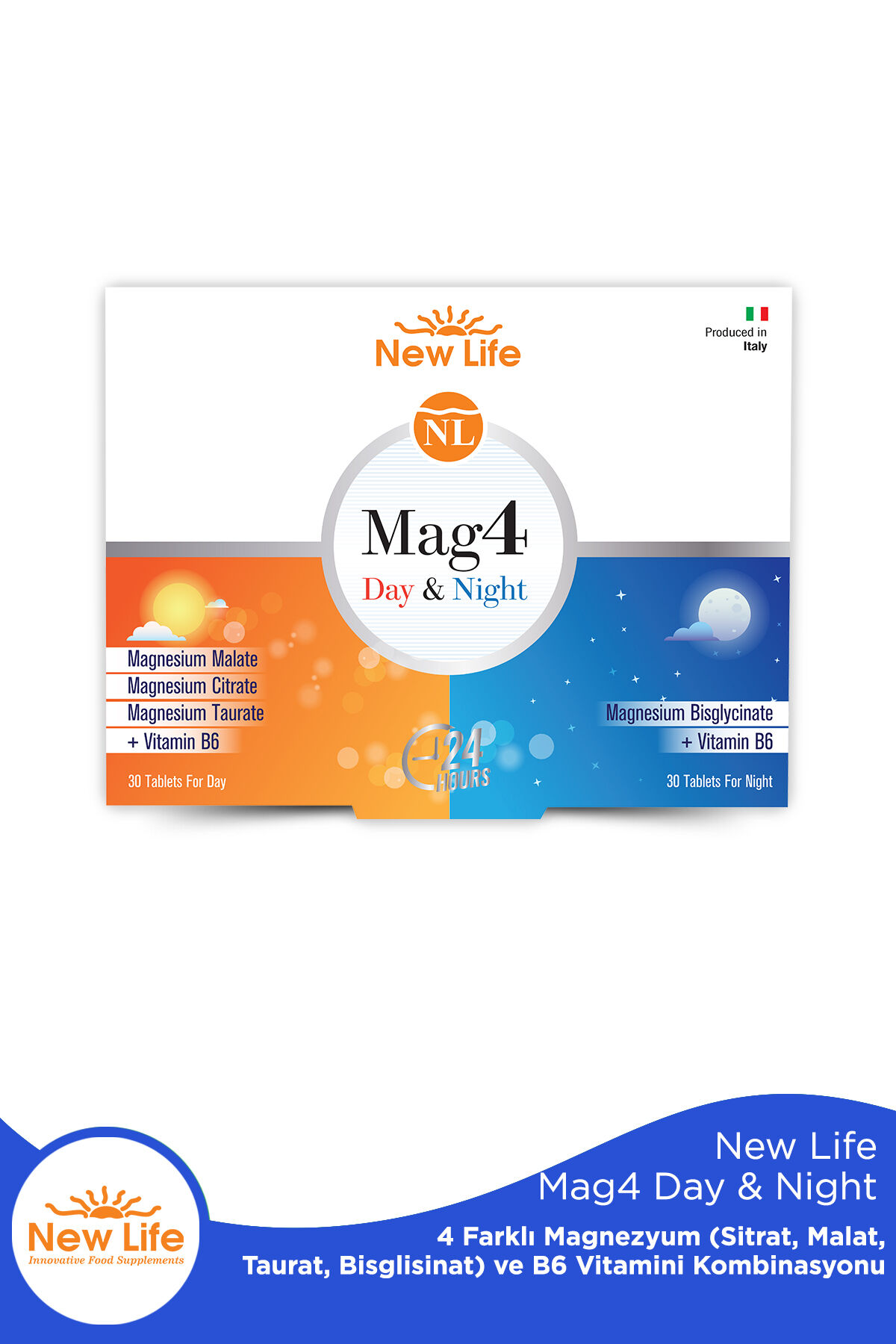 New Life Mag 4 Day 30 Tablet & Night 30 Tablet