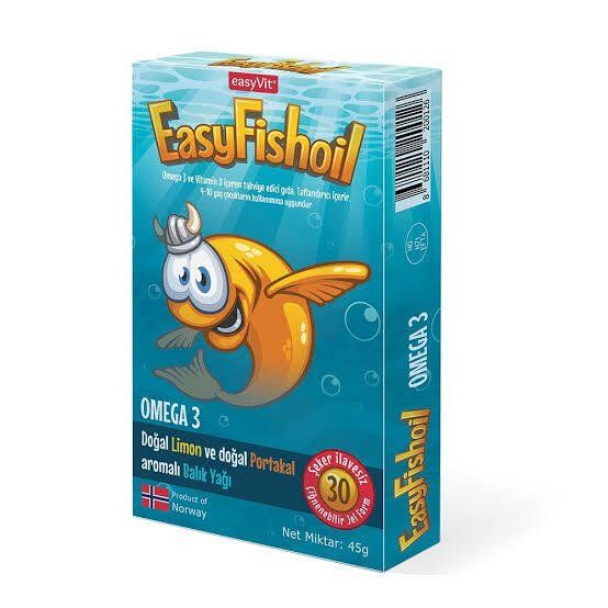 EasyVit Easy Fish Oil 30 Çiğnenebilir Jel Tablet
