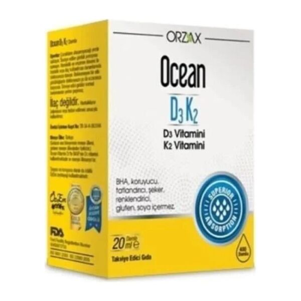 Ocean D3 K2 Vitamini 20 ml Damla