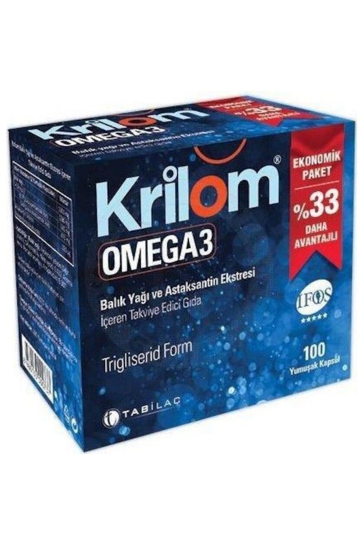 Krilom Omega3 100 Yumuşak Kapsül