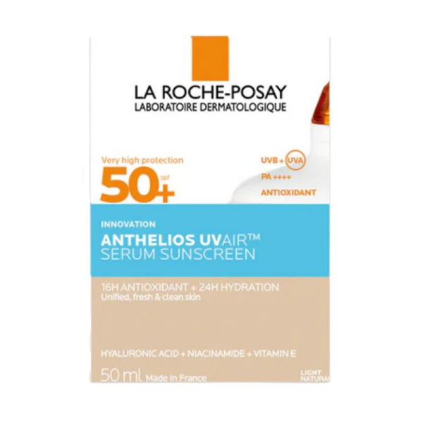 La Roche Posay Anthelios UVAIR SPF50+ Aydınlık Görünüm Veren Ultra Güçlü Renkli Güneş Serumu 50 ml