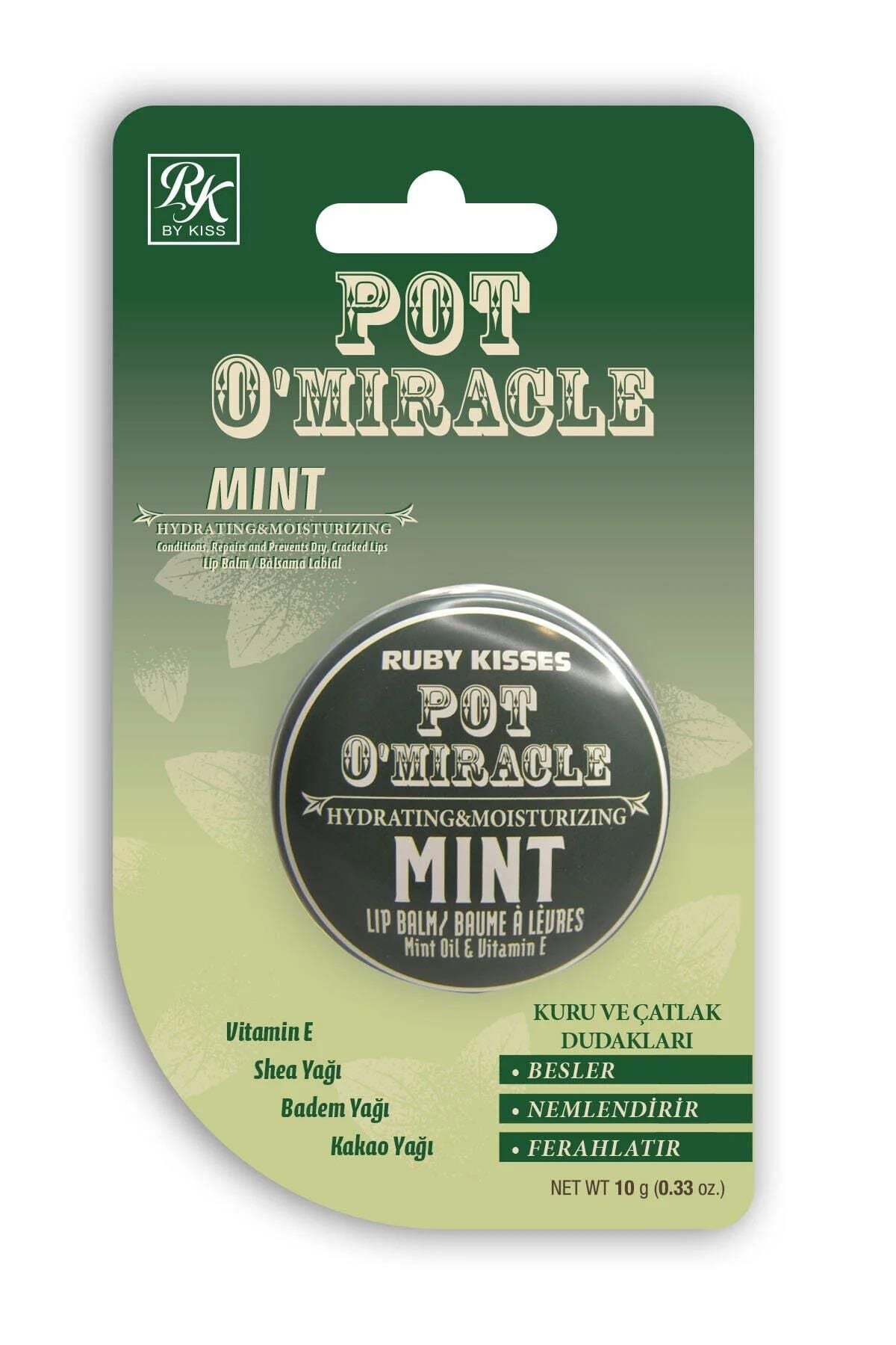 Ruby Kisses Pot O'Miracle Mint 10 gr - Blister Ambalajlı