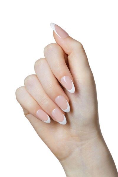 imPRESS Kendinden Yapışkanlı Takma Tırnak Uzun Oval French