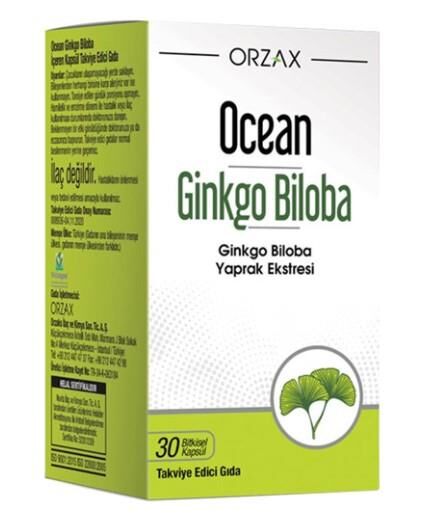 Ocean Ginkgo Biloba 30 Kapsül