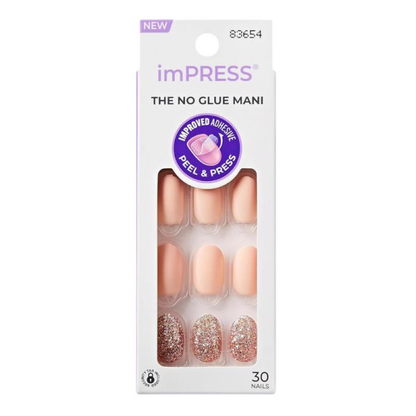 impress Kendinden Yapışkanlı Takma Tırnak - Kısa Evanesce