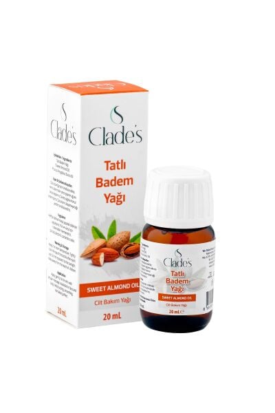 Clade's Tatlı Badem Yağı 20 ml - Cilt Bakım Yağı Sweet Almond Oil