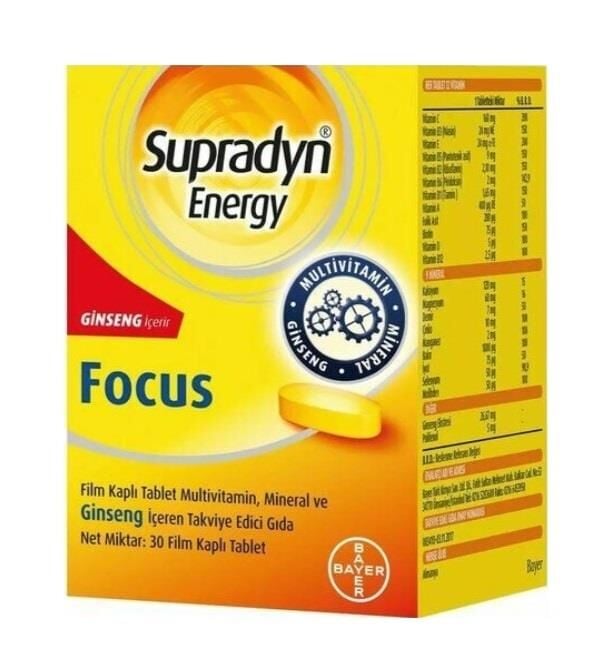 Supradyn Energy Focus 30 Tablet
