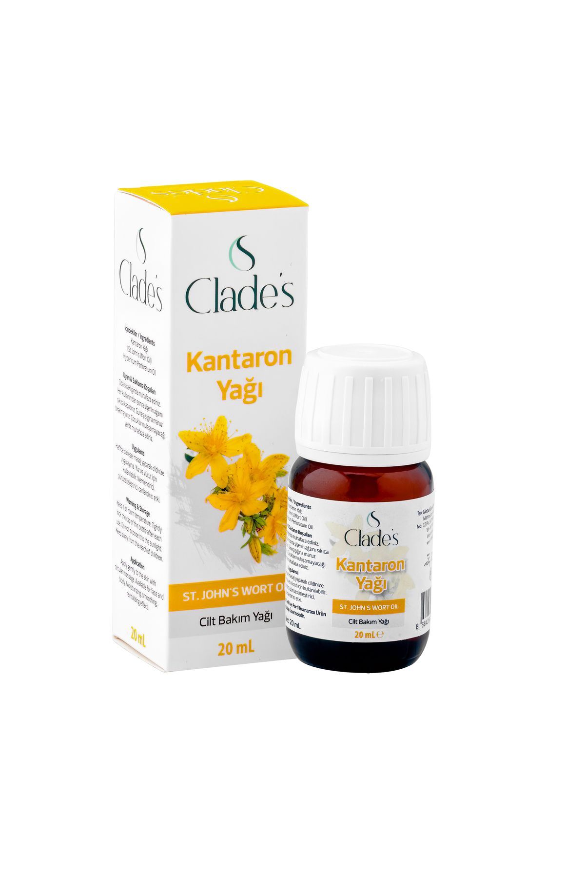 Clade's Kantaron Yağı 20 Ml - Cilt Bakım Yağı Centaury Oil
