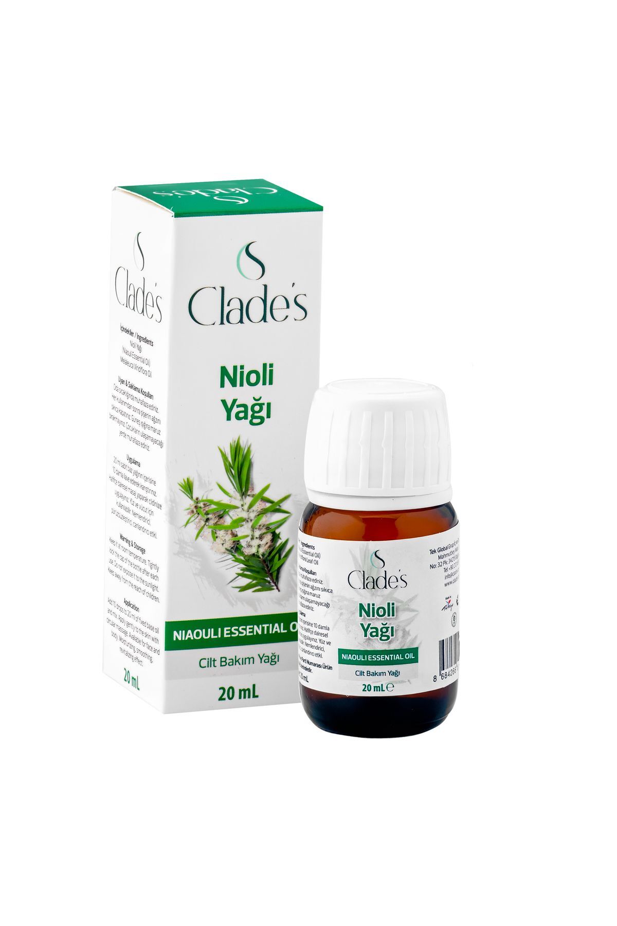 Clade's Nioli Yağı 20 ml - Cilt Bakım Yağı Nioli Oil
