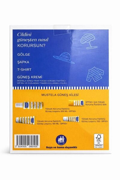 Mustela güneş losyon sprey 200 ml spf 50+ 100 ml hydra bebe hediyeli 2026 kofre