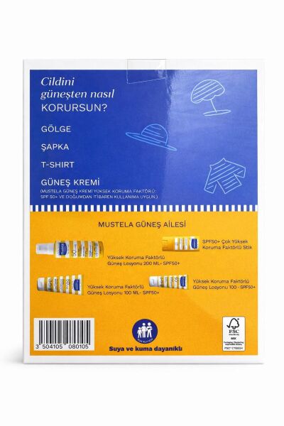 Mustela güneş losyon sprey 200 ml spf 50+ 100 ml hydra bebe hediyeli 2026 kofre