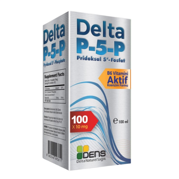 Dens Delta Naturel Delta P5p I Sıvı B6 Vitamini Aktif Formu (piridoksal-5-fosfat) 10 Mg/1 Ml – 100 Ml – Ölçekli Pipet