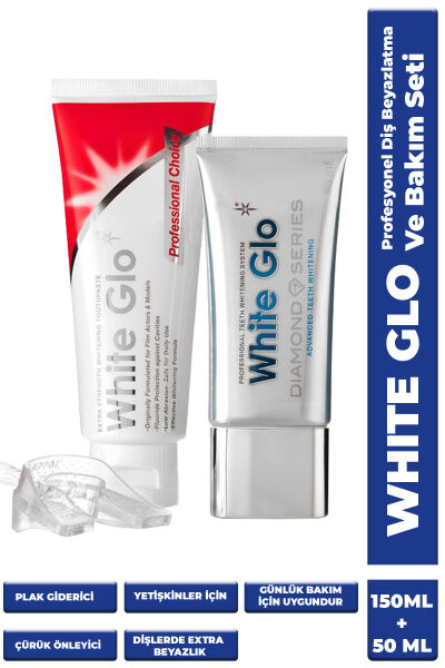 White Glo Profesyonel Diş Beyazlatma Ve Bakım Seti