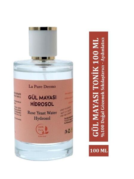 La Pure Dermo Gül Mayası Hidrosol Gözenek Sıkılaştırıcı Aydınlatıcı Yüz Tonik 100ml