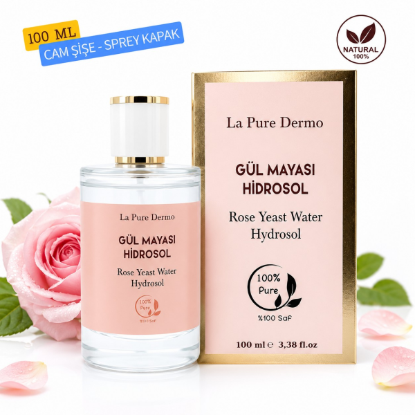 La Pure Dermo Gül Mayası Hidrosol Gözenek Sıkılaştırıcı Aydınlatıcı Yüz Tonik 100ml