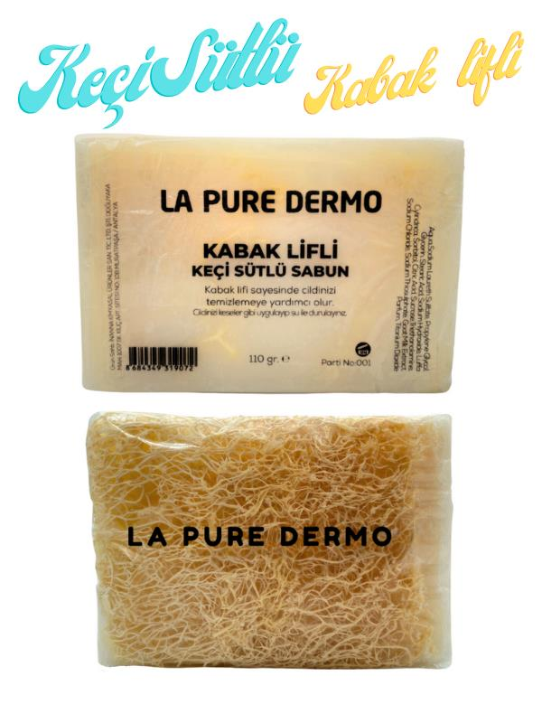 La Pure Dermo Doğal Kabak Lifli Keçi Sütlü Sabun 110gr