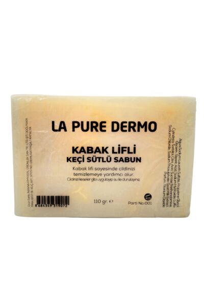 La Pure Dermo Doğal Kabak Lifli Keçi Sütlü Sabun 110gr