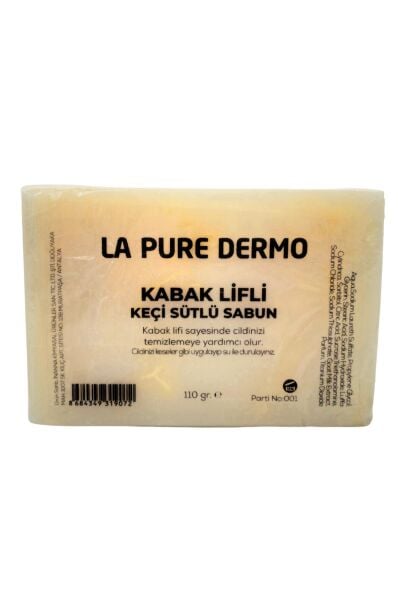 La Pure Dermo Doğal Kabak Lifli Keçi Sütlü Sabun 110gr