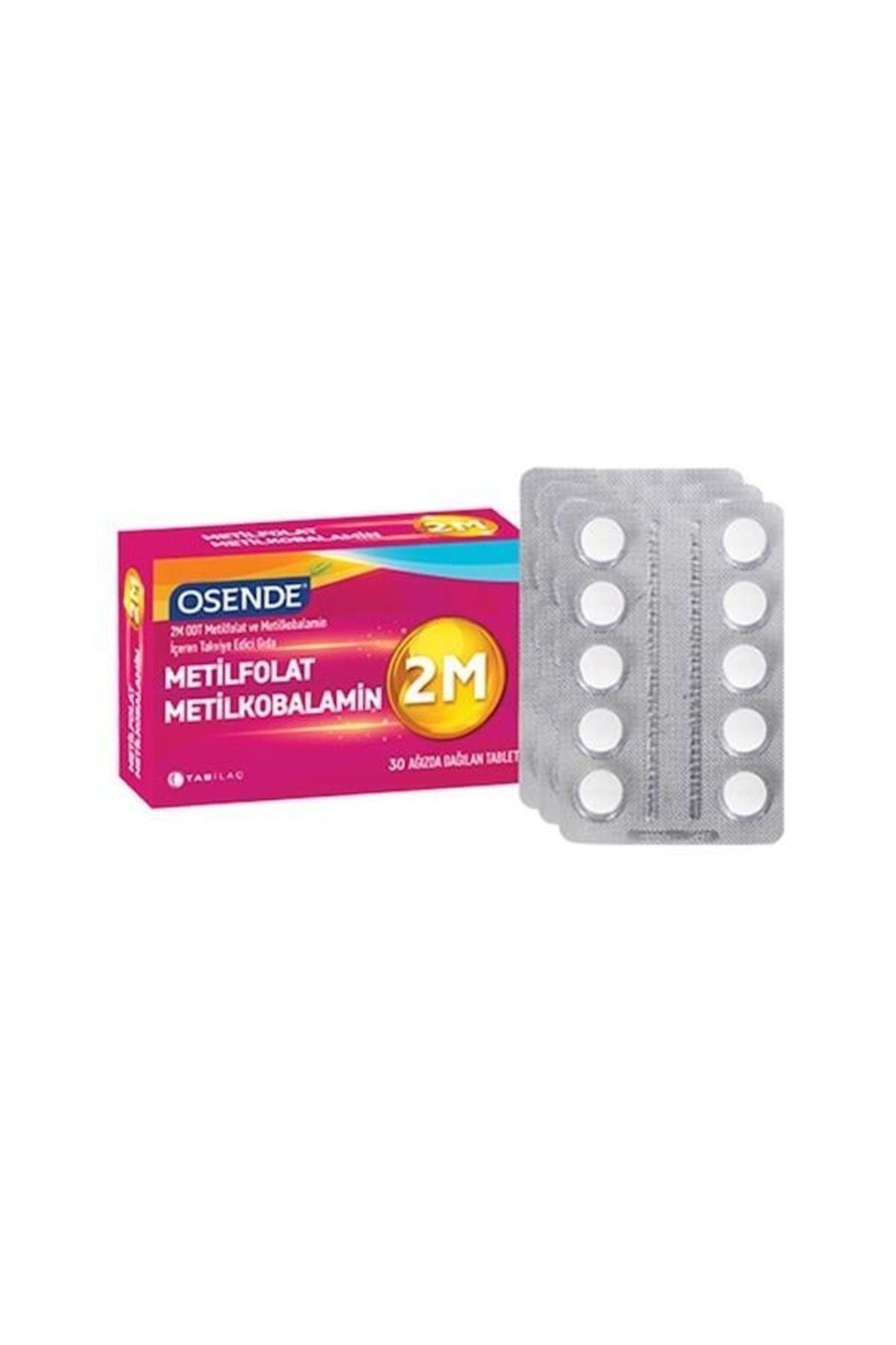 Osende 2m Odt Metilfolat & Metilkobalamin 30 Ağızda Dağılan Tablet