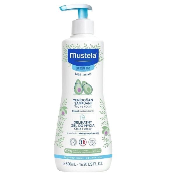 Mustela Gentle Cleansing Gel Yenidoğan Bebek Şampuanı 500 ml