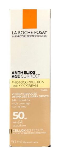 La Roche Posay Renkli Güneş Kremi SPF 50 Anthelios Age Correct CC Cream 50 ml