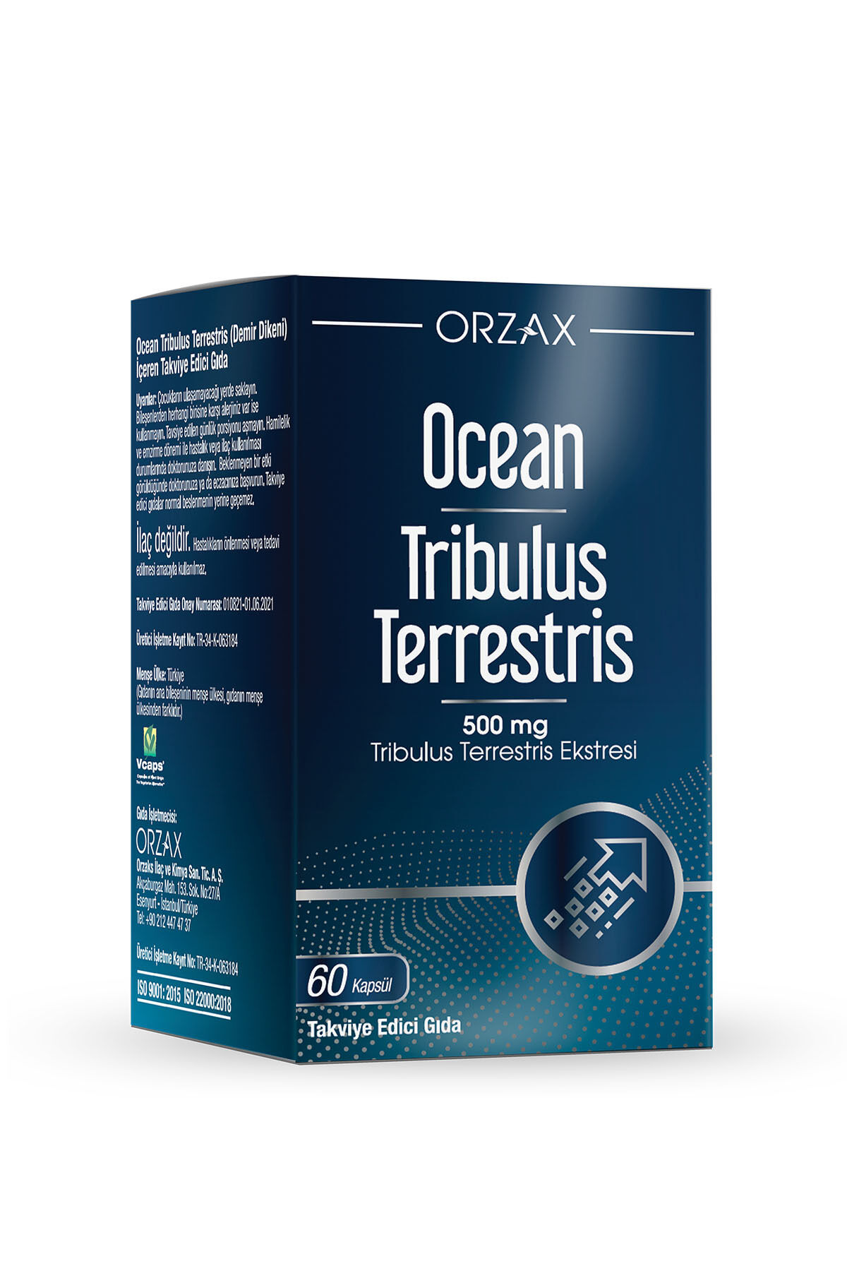 Ocean Tribulus Terrestris Takviye Edici Gıda 60 Kapsül Tablet