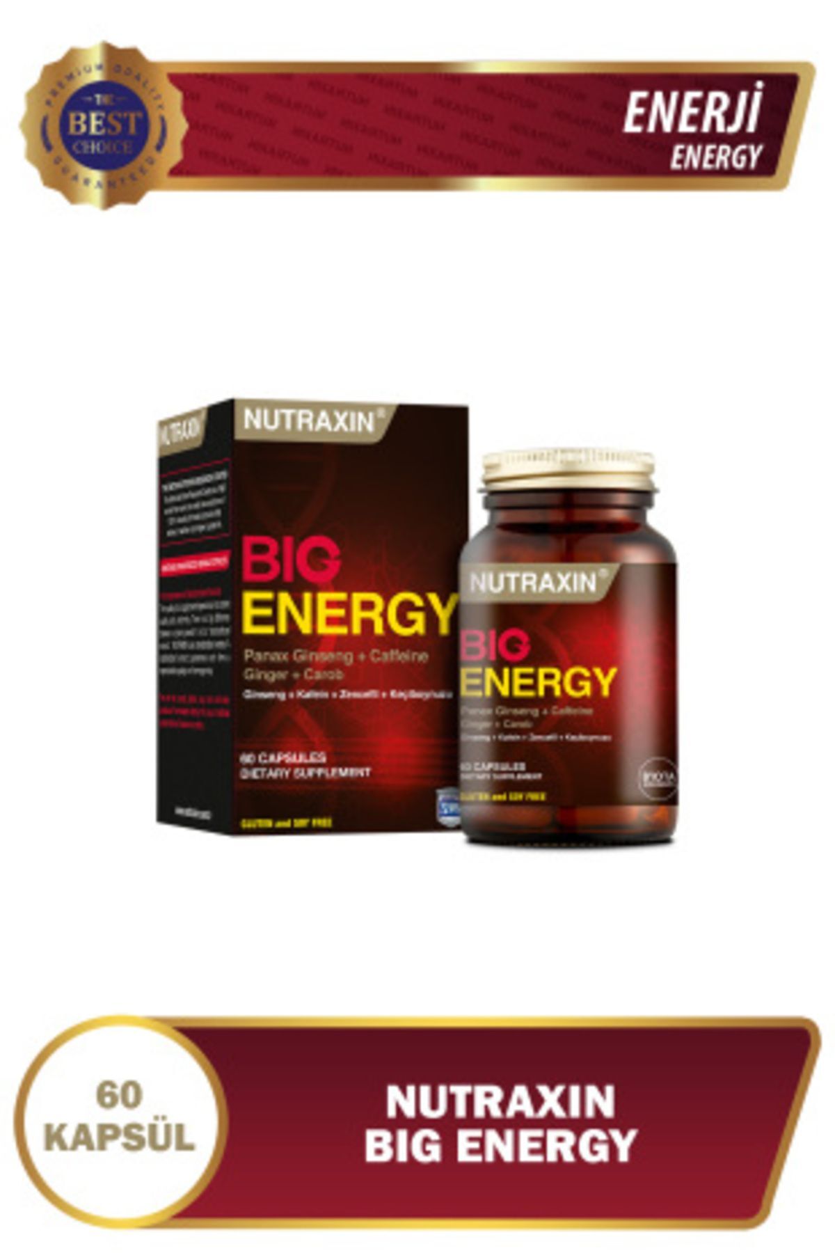 Nutraxin Big Energy Vitamin Takviyesi 60 Tablet
