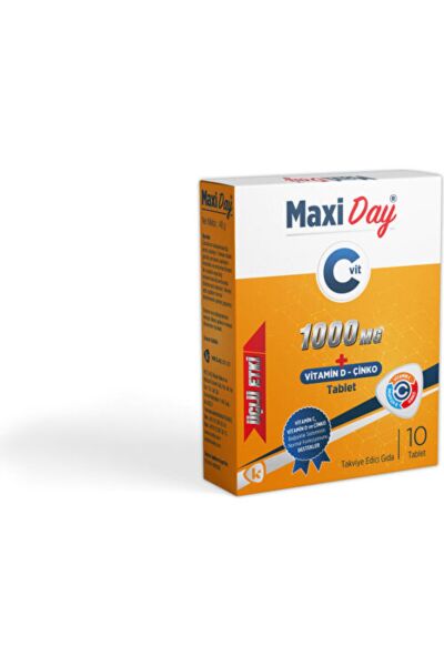 Maxi Day C Vitamini 1000 Mg 10 Tablet