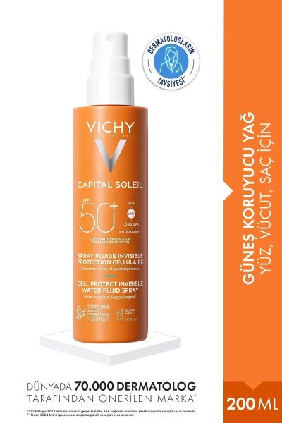 Vichy Capital Soleil Spf50 Yüz Ve Vücut Sprey 200 ml